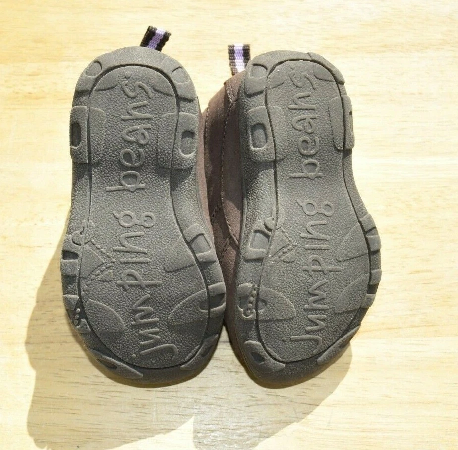 Zapatos Jumping Beans para niñas pequeñas talla 5 MED marrón y rosa Foto 4 de 4