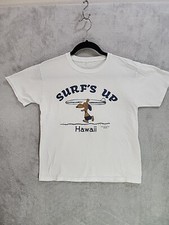 Hawaii Limited PNTS Surf's Up Youth M White Tee Shirt