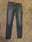 WOMENS AMERICAN EAGLE HIGH RISE JEGGING SKINNY JEANS SIZE 2 SHORT  — photo 1