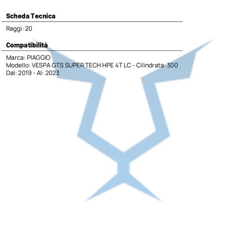 Cerchione SIP Anteriore/Posteriore per Vespa GTS 300 SUPER TECH HPE 4T LC 2019-2 - Picture 10 of 11