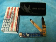 CASE XX US VETERAN BONE 6254 4 1/8 INCH TRAPPER Pocket Knife 16300 NEW