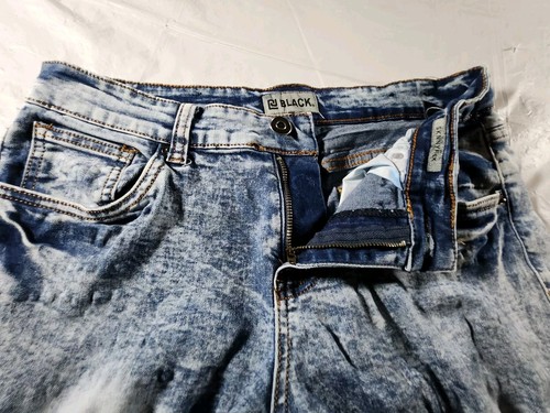 Buckle Black Skinny Flex Blue Distressed Denim Jeans Size 30 X 32 - Picture 6 of 15