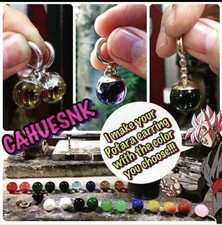 1 Pendiente Potara Kaioshin Goku Negro Zamasu Gohan Dragon Ball Super - Z Cahuesnk