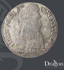 Bolivia 🇧🇴 1838 Pts Lm Antique 8 Soles Silver Coin Bolivar Edge 38.6 M.M 27 G