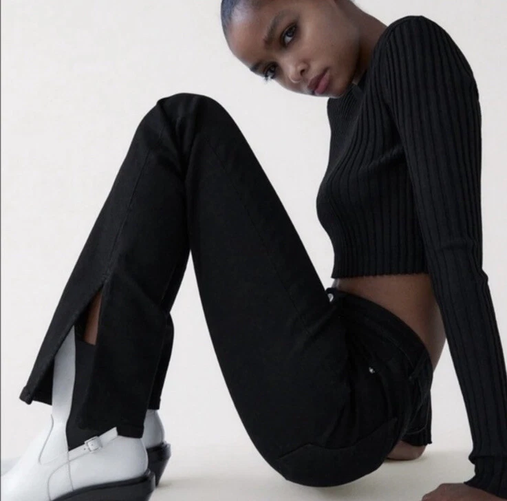 Pantalon split zara 2025