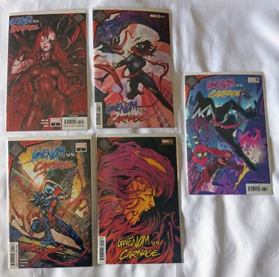 KING IN BLACK GWENOM VS CARNAGE: 3 Of Issue Number 1 And Issues 2 and 3. NM/M