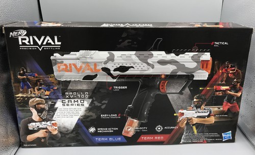 Nerf Rival Apollo XV-700 Camo Series Includes 7 Round Black White Gray New - Picture 2 of 4