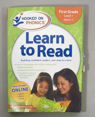 Hooked on Phonics Learn to Read First Grade Level 1 Textbook Set 2009 Hardcover