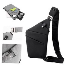 Crossbody Travel Bags for Women, Anti Theft Proof Safe Right Shoulder Black