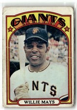 1972 Topps #49 Willie Mays LOW GRADE/POOR