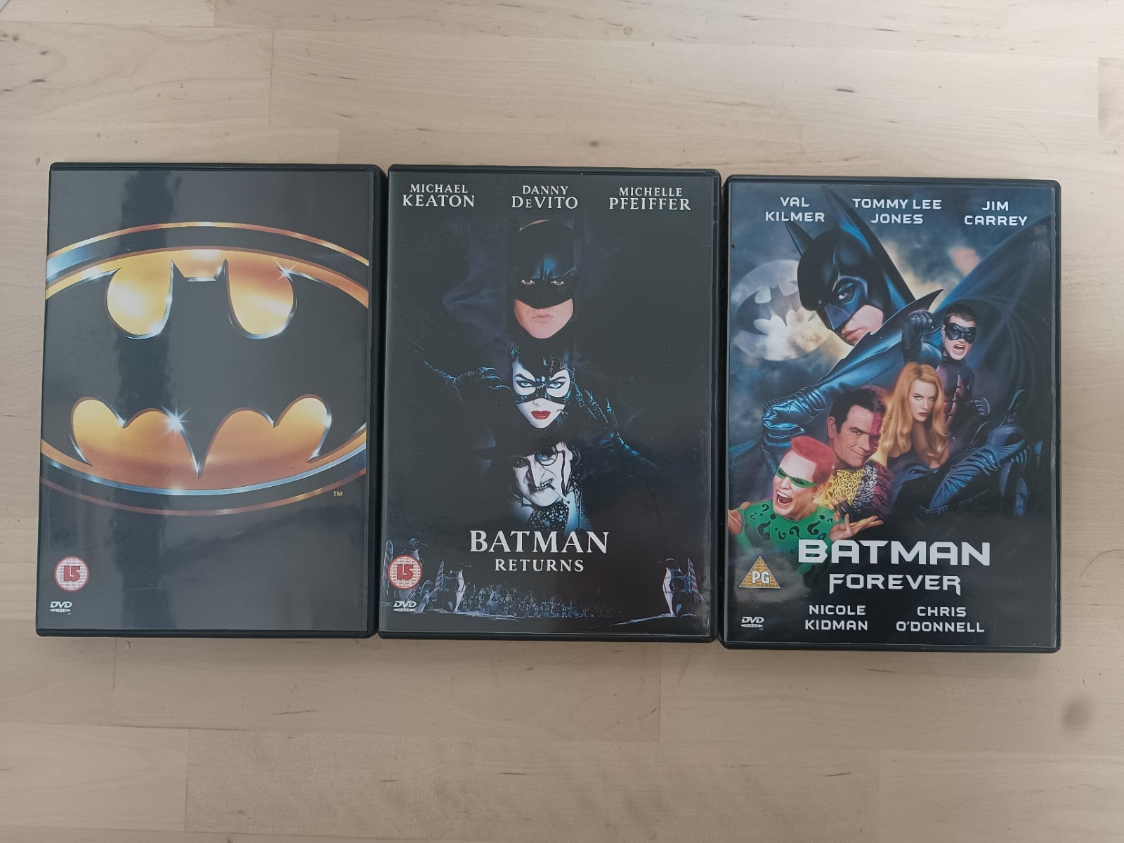 Batman (1998), Batman Returns DVD, Batman Forever DVD