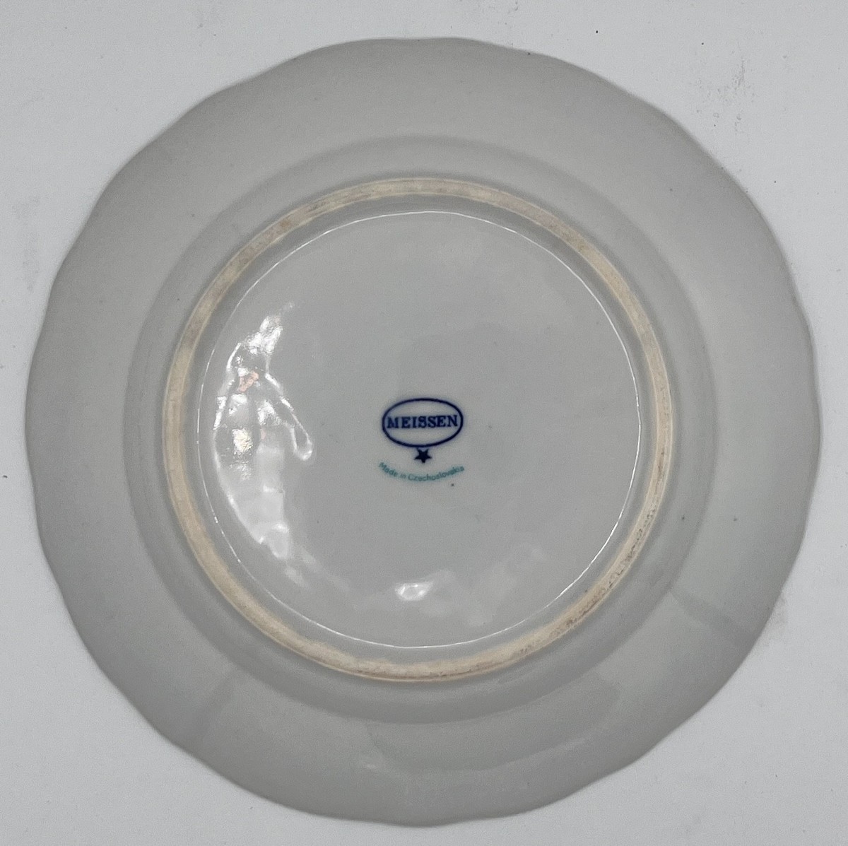 Meissen Tiechert Czechoslovakia Blue Onion Porcelain Salad Plate