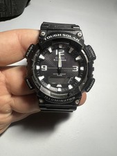 Casio Mens Watch Alarm Analog-Digital Dial Bl...