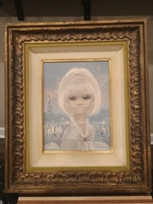 1960s Igor Pantuhoff Blonde Woman Original Oil Painting Vintage MCM Paris Scene