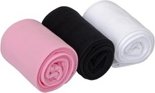 EVERSWE Girls Microfiber Tights 3 Pair Pack Multiple Colors Ages 6-8
