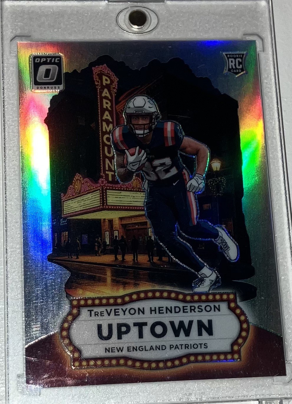 🔥2025 Donruss Optic TreVeyon Henderson UPTOWN RC SSP Case Hit Patriots Rookie