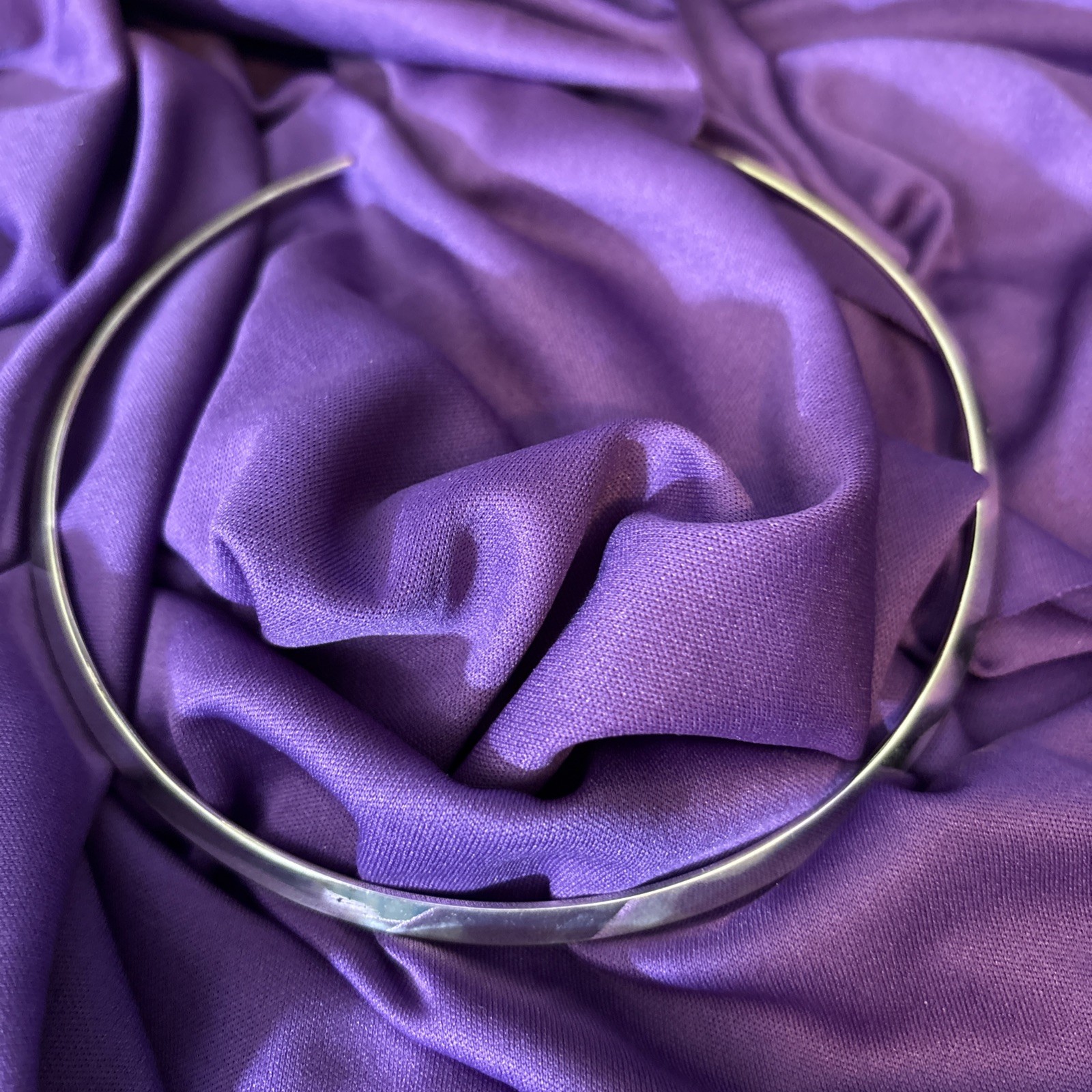 Silver Plated Choker Collar Necklace U Shape  Fashion Jewelry
