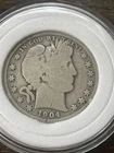 U.S. Barber Half Good 1904 See Pictures.
