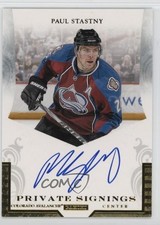 2011-12 Panini Titanium Private Signings Paul Stastny #PST Auto f0l