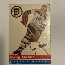 1954-55 DOUG MOHNS RC TOPPS #18 FAIR Boston Bruins 