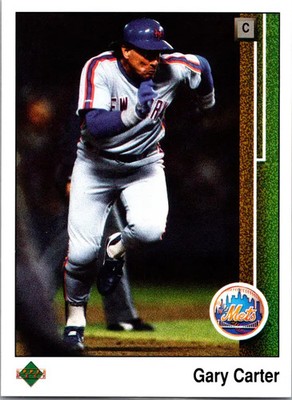 1989 Upper Deck Baseball Gary Carter New York Mets Base Card NM Set Filler #390