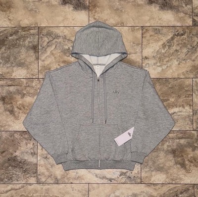Alo Grey Full Zip Size Small FAST SHIPPING Brand New
