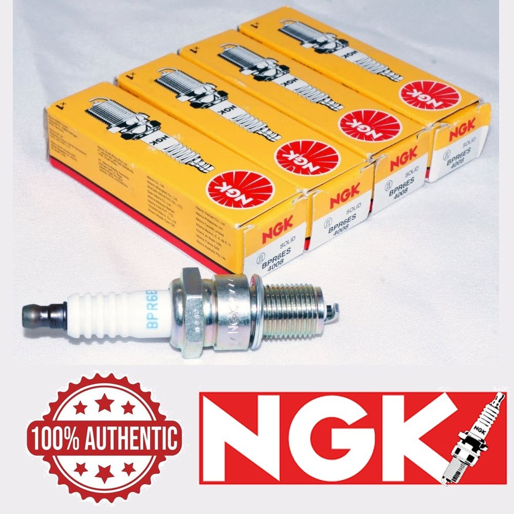 Set of 4 Genuine NGK 4008 BPR6ES Nickel Spark Plugs