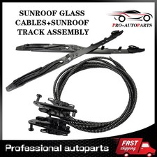 Crew Cab Sunroof Glass Cables+Track Assembly Repair Kit for Ford 2015-2020 F150
