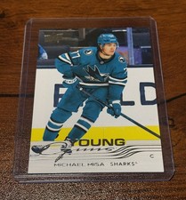 2025-26 Upper Deck Series 2 Michael Misa Young Guns RC #487 San Jose Sharks