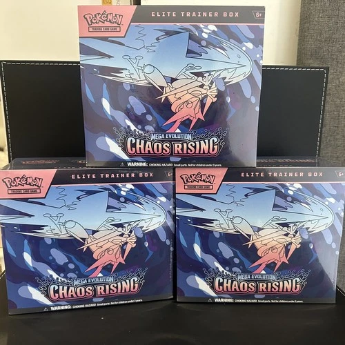 3x Pokemon TCG: Chaos Rising Elite Trainer Box (ETB) ✅ INHAND ✅