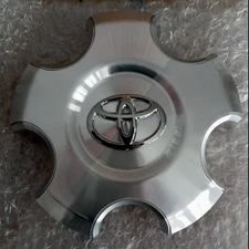 4PC Fits 2007-2013 Toyota Tundra machined Silver center cap hubcap USED