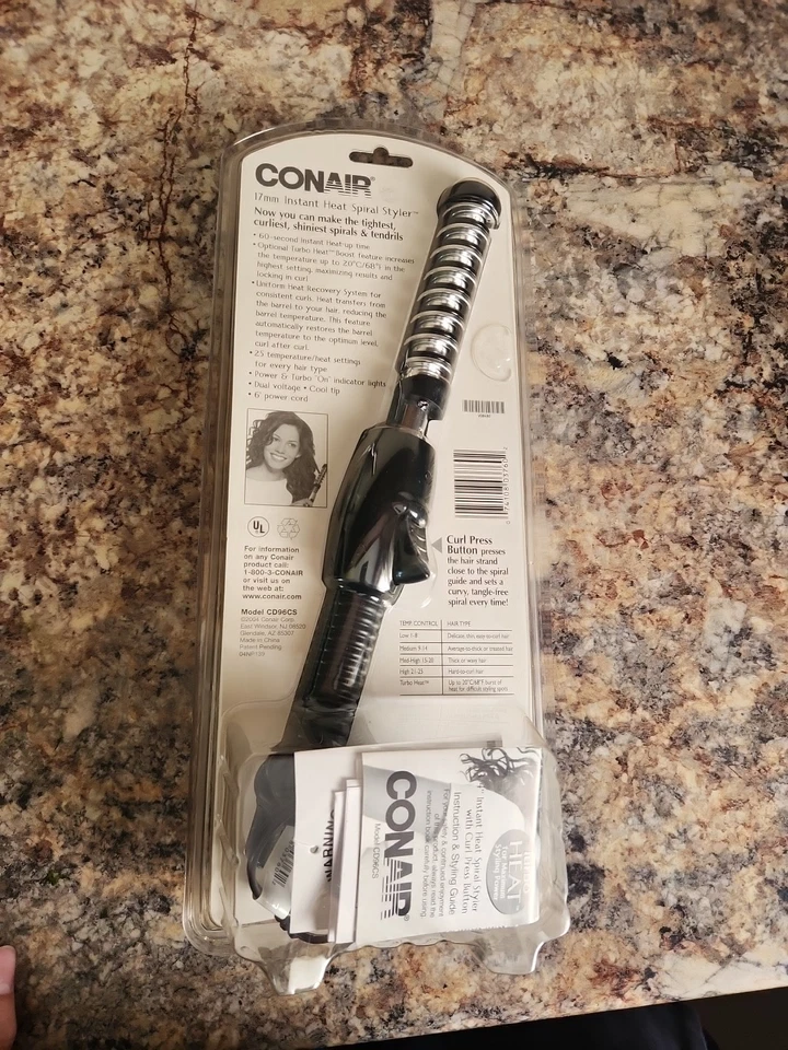 Estilizador espiral de calor instantáneo Conair 3/4 de colección nuevo (CD96CS) Foto 2 de 2