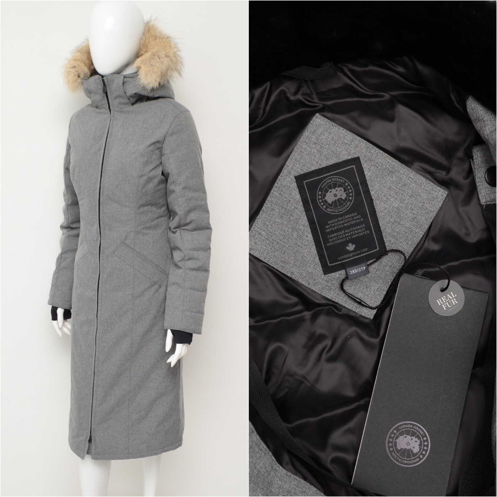 Authentic Women's Canada Goose Elrose Down Jacket Parka Size 2XS,fits ~XS-S