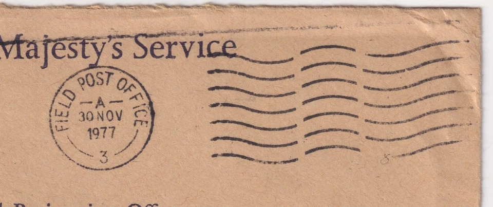 КИПР Episkopi FPO 3 1977 Обложка Выборов OHMS 3rd Bn. Королевский английский полк - Изображение 3 из 4