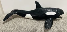 Rubber Orca Killer Whale Shamu 19” Sea World Hard To Find Very Detailed