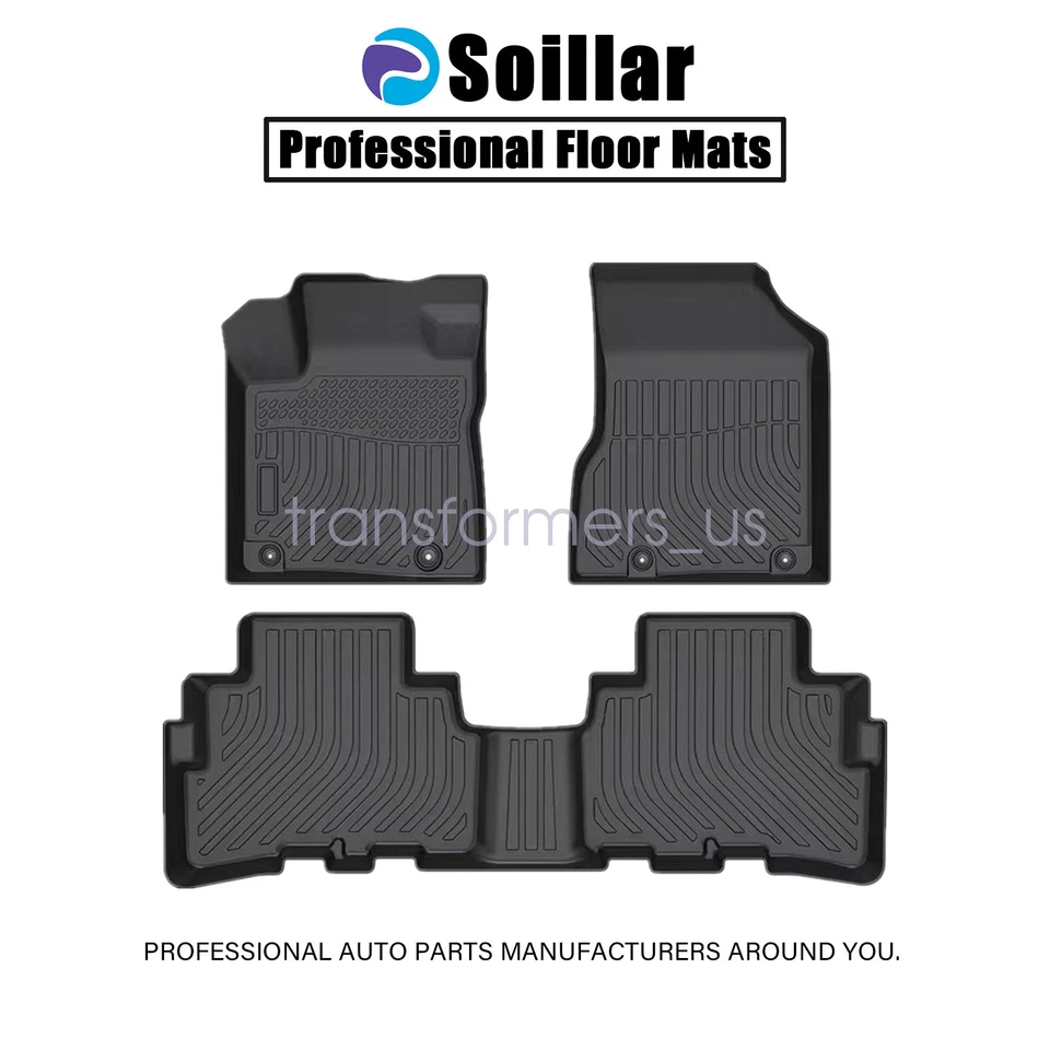 Alfombrillas forro modelo TPE 3D 3 PIEZAS negras para Nissan Murano 2017-2024 para todo tipo de clima Foto 2 de 4