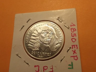 F . 459 . 1 . ESSAI . 100 FRANCS AG . DESCARTES .1991 . FDC . - Photo 1/2
