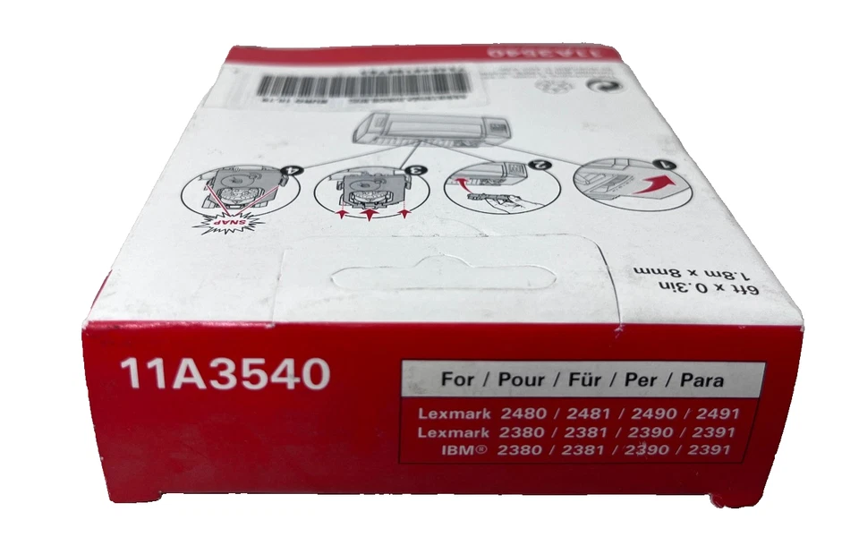 Lexmark 11A3540 3070166 Original Black Ribbon For 2480/2490/2580/2590 [B Box] - Image 2 of 3
