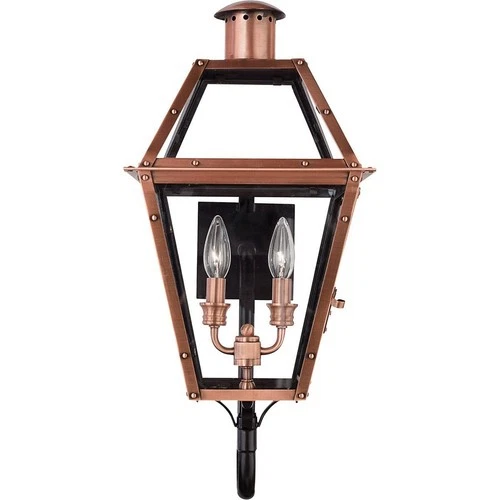 Rue De Royal - 2 Light Wall Lantern-Aged Copper Finish Outdoor Lantern Quoizel - Picture 5 of 6
