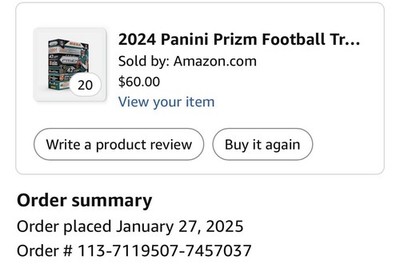2024 Panini Prizm NFL Mega Box Sealed Case (20) - Neon Green from Amazon