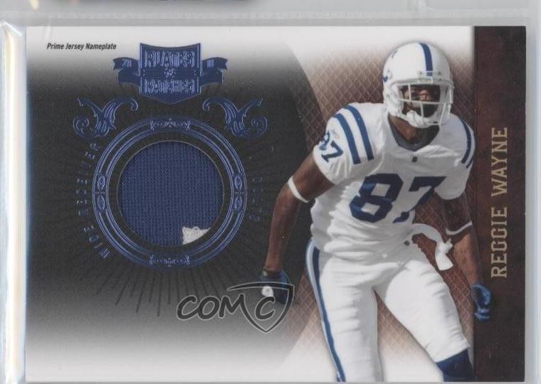 2010 Plates & Patches Infinity Jerseys Prime Nameplate 14/15 Reggie Wayne 04cw