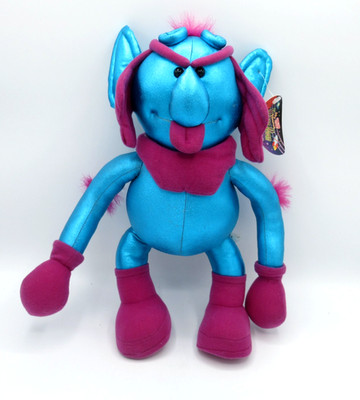 VTG Sugar Loaf MARS MEN Shiny Alien Plush Monster NWT 13'' Blue Stuffed RARE