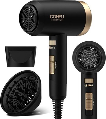 Hair Dryer, Blow Dryer with Diffuser, 21000PRM Professional Hairdryer, Portab...