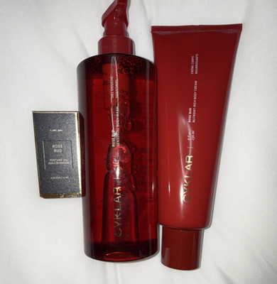 CYKLAR Rose Bud Body Wash Gel & Cream Set 16.9 fl oz Unisex Red