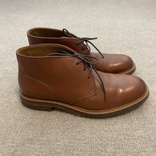 Johnston & Murphy Boots Mens Size 8.5M Brown Leather Chukka Ankle Casual Comfort