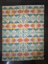 Pendleton Knit Baby Blanket Falcon Cove Peach Aqua Southwest 100 Organic Cotton