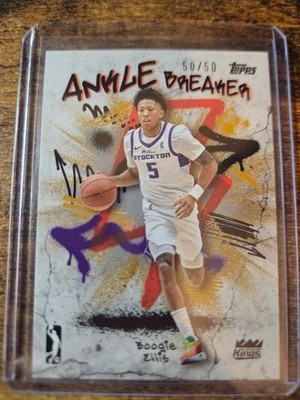 2024-25 Topps G-League Boogie Ellis Ankle Breaker Gold 50/50 #AB-20 Kings
