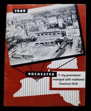 ROCHESTER NEW YORK SOUVENIR BOOKLET OF CITY GOVERNMENT 1949 VINTAGE