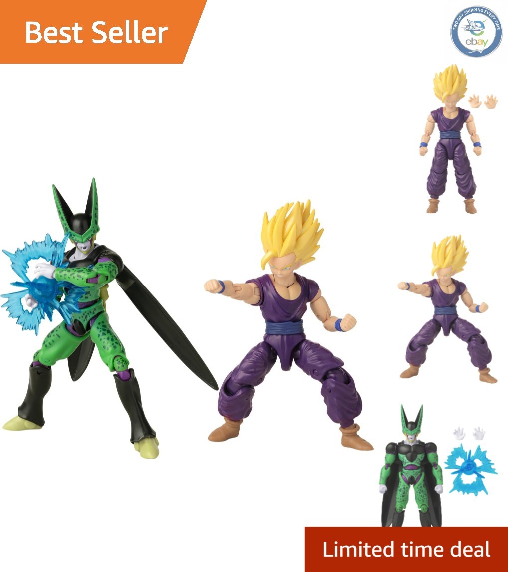 Iconic Super Saiyan 2 Gohan vs Cell Battle Pack - 20+ figuras de acción articuladas