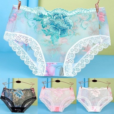 Slip Unterwäsche M~3XL Panty nahtlos sexy atmungsaktiv bequem Spitze